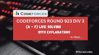 Codeforces Round 923 Div 3 Live Solving A  F  Explanations [upl. by Pfosi]