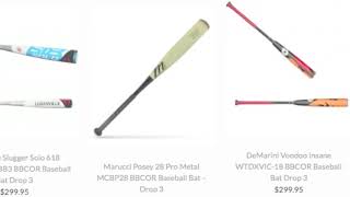 Best Drop 3 Bats  Baseball Bargains [upl. by Niall]