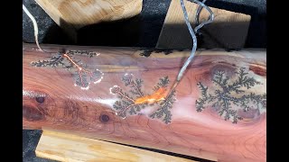 Woodturning the Giant Cedar Fractals [upl. by Kelci283]