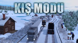 KIÅ MODU GELDÄ°  KARLI YOLLAR  TRUCKERSMP KIÅ MODU KURULUM  ETS2MP [upl. by Kcirred956]