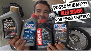 TUDO SOBRE OLEO 20W50 E 15W50 MOTO  MINERAL  SEMISSINTÉTICO E 100 SINTÉTICO [upl. by Aikmat]