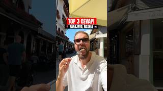 TOP 3 CEVAPI in Sarajevo Bosnia  Bosnian Food 🇧🇦 shorts [upl. by Sirapal]