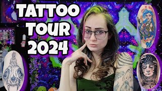 TATTOO TOUR 2024 About 15 Tattoos Currently [upl. by Raf]