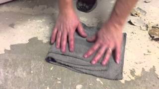 The easiest way to remove linoleum from concrete [upl. by Eirameinna]