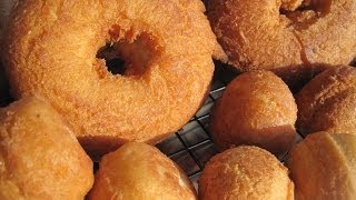 OLD FASHIONED CAKE DOUGHNUTS  How to make CAKE DONUTS Recipe [upl. by Aihsitan]