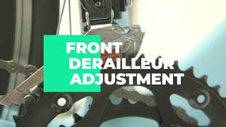 Front derailleur adjustment Shimano Sora  HeartsBio Carbon Road Bike [upl. by Brooks]