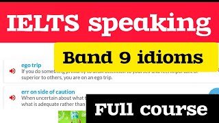 IELTS speaking band 9 idioms full coursepart 3 study together [upl. by Krisha]