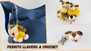 🇪🇸Perro Llavero A Crochet TutorialAmigurumi Perrito LlaveroLlavero A Crochet Paso a Paso Con Audio [upl. by Honora41]