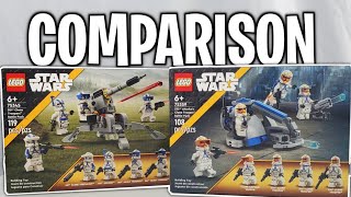 LEGO Star Wars 501st VS 332nd Battle Pack COMPARISON 75345 vs 75359  2023 [upl. by Elda]