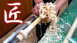 【見るだけで気持ちイイ】ミズノ職人の芸術的なバット作り｜全行程紹介 [upl. by Avehsile]