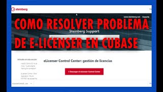 Como Resolver Problema de elicenser en Cubase [upl. by Savdeep]