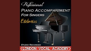 Edelweiss The Sound of Music Piano Accompaniment Professional Karaoke Backing Track [upl. by Oleusnoc]