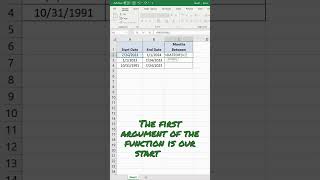 How to Count the Number of Months Between Two Dates in Excel [upl. by Ielhsa]