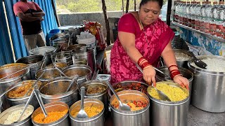 Famous Aunty selling Non Veg Meals unlimited Rs 120  Hyderabad Street Food  Indian Street Food [upl. by Lucienne52]