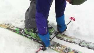 Backcountry skiing tip  Locking your Dynafit tech bindings [upl. by Ylle]