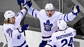 Maple Leafs Comeback Win vs Columbus  Highlights w Joe Bowen OT call [upl. by Airdua]