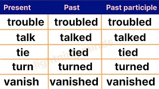 Verb forms  conjugation of verbs  verb v1 v2 v3 part2 [upl. by Anilegna]