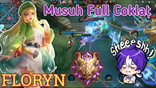 MUSUH FULL COKLAT  GAMEPLAY FLORYN  BUILD TOP 1GLOBAL FLORYN  MLBB [upl. by Daffi]