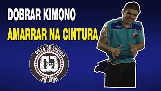 COMO DOBRAR KIMONO 3  AMARRAR NA CINTURA [upl. by Eecyal]