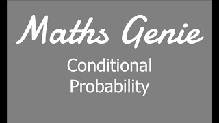 Conditional Probability [upl. by Sila666]