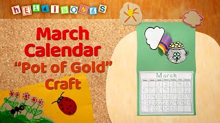 March Calendar  Crafts with Miss Kim [upl. by Ynoyrb]