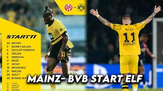 Mainz  Borussia Dortmund 30 Start Elf Bundesliga 2024 [upl. by Yelak]