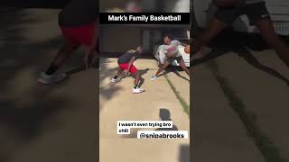 Mark Playing Basketball With His Family w Armoni Brooks [upl. by Lienaj771]