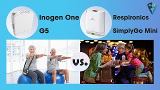 Inogen One G5 vs Philips Respironics SimplyGo Mini Comparison [upl. by Dweck]