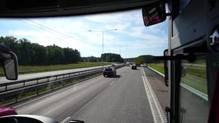 Sweden bus ride from Märsta train station to Upplands Väsby [upl. by Hervey174]