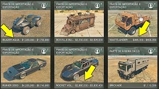 Como Comprar o Galpão e os Carros ESPECIAIS GTA V DLC Importação e Exportação [upl. by Aniretac]