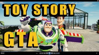 Toy Story GTA  Woody amp Buzz Lightyear cause chaos in Liberty City [upl. by Hallimaj391]