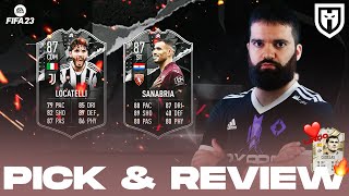 LOCATELLI 87 E SANABRIA 87 SHOWDOWN MIO E VOSTRI PICK ICON MID  FIFA 23 REVIEW amp DROP RATE TEST [upl. by Yrovi]