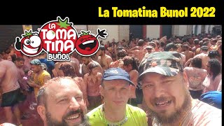 La Tomatina Bunol 2022 Tomato Festival food fight Spain [upl. by Dahs]