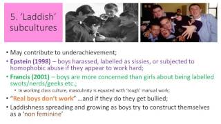 05 Gender amp Education Boys Achievement Gender Identity Subject Choices [upl. by Nevada722]