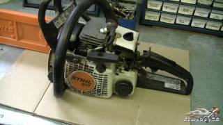 HOW TO  Carburetor amp Fuel Line Repair on STIHL 017 MS170 018 M180 Chainsaw Part 13 [upl. by Erelia]