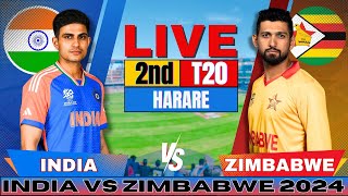 India vs Zimbabwe 2nd T20I Live Match Score amp Commentary  IND vs ZIM Live Cricket Match Today [upl. by Nnylg]