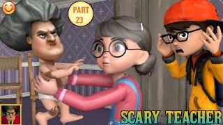 Scary teacher fun gameplay in tamilScary teacher part23on vtg [upl. by Heywood]