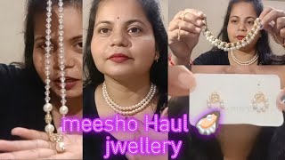 Pearls jwellery collection beautiful and budget maiमीशो हाल आ गया है नया कलेक्शन अपने बजट में देखिए [upl. by Sedda]