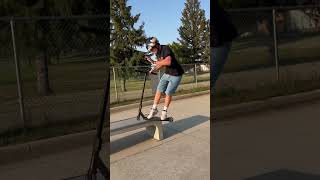 STREET SCOOTER TRICK 😱😱😱 scooters skate scooter skatescooter skateboarding scooterstunts [upl. by Fontes]