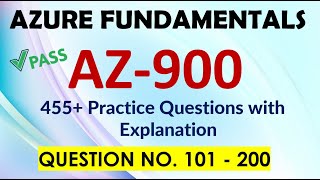 Part2  Azure Fundamentals Exam Practice QampA 2024  455 Questions with detailed explanations az900 [upl. by Yaker]