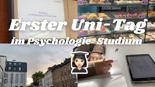 Mein erster Uni Tag  PsychologieStudium produktiv sein Vorlesungen Kochen   day in my life [upl. by Ahsiekel835]