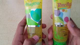 AHAGLOW Skin Rejuvenating Face Wash GelTONENGLO SKIN REJUVENATING FACE WASH GEL COMPARISON [upl. by Odnalra]