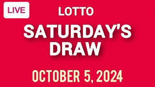 The National Lottery Lotto Draw Live Results from Saturday 05 October 2024  lotto live [upl. by Jordison]