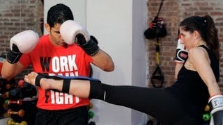 5 Sparring Drills  Kickboxing Lessons [upl. by Ralyks]