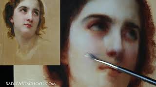 Bouguereau Master Copy Painting Timelapse by Sadie Valeri [upl. by Norvil]