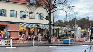 Stockholm Walks Nockeby torg Suburb area and center with 1930’s architecture [upl. by Falito]