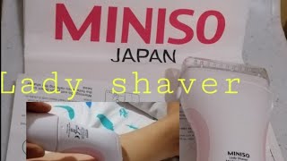 MINISO lady shaver review [upl. by Jesselyn]