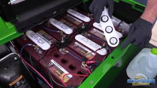 How to Fill Your Electric Golf Car Batteries  Golf Cart Maintenance [upl. by Harim383]