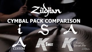 Zildjian Cymbal Pack Comparison [upl. by Leizar]