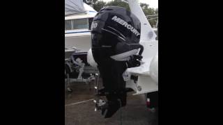 Mercury 300 Verado 4 Stroke Start Up on Trailer [upl. by Elcarim710]